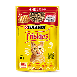 Petisco Friskies Frango Molho 85g