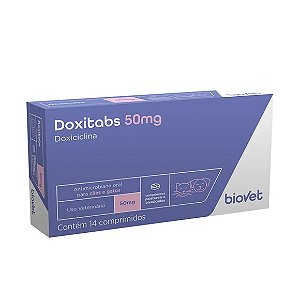 Antimicrobiano Doxitabs 50mg Biovet 14 comprimidos