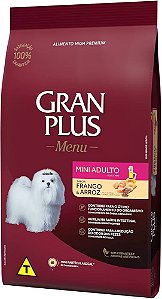 Gran Plus Menu Mini Adulto Carne E Arroz 1kg