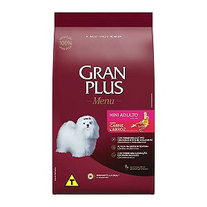 GranPlus Menu Cães Mini Adultos Carne e Arroz 1 kg