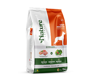 Ração Seca Alinutri Nature Fórmula Super Premium Para Cães Adultos De Raças Grandes E Gigantes 15kg