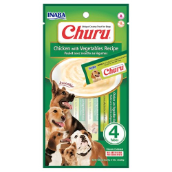 Churu Dog Frango/vegetais 56g 4tubos