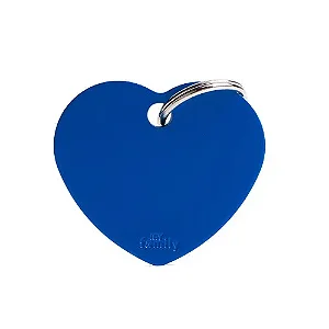 Medalha Aluminum Coracao Azul P