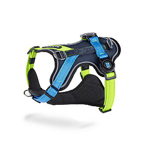 Peitoral H Memopet Azul E Verde 33-44 Xs