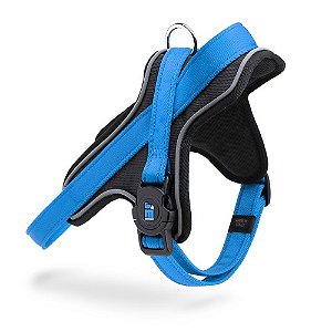 Peitoral Memopet  Azul 40-50 Sm