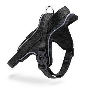 Peitoral Memopet Preto 30-35 Xs