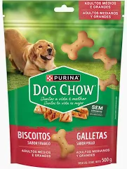 Petisco Dog Chow Biscoito Frango Adulto Medio/Grande 500G