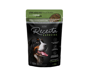 Sache Umido Receita Esp Pe Cao Adulto Racas Grandes Carne 85Gr
