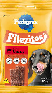 Petisco P/ Cães Pedigree Filezitos Carne 60g