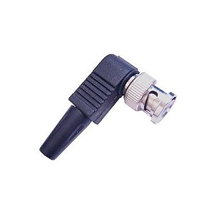 Conector BNC com Capa de Borracha 90º Parafuso