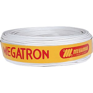 Cabo Coaxial RG6 Malha 95% Rolo 100 Metros Megatron