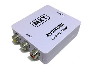 Mini Adaptador Conversor De RCA AV Para HDMI Com Áudio MXT