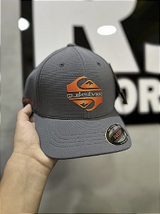 Boné Quiksilver 2026 - Cinza C/Laranja