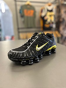 Tênis Nike Shox TL 12 Molas - Preto C/Dourado