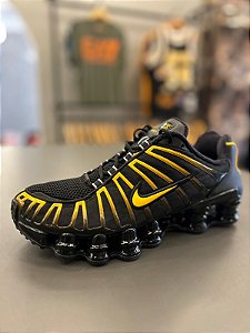 Tênis Nike Shox TL 12 Molas - Preto C/Laranja