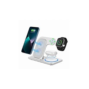Estacao De Carregador Sem Fio 3 Em 1