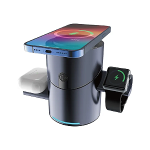 Estacao De Carregador Sem Fio 3 Em 1 Mag-Charger Mc31-Jg Joog