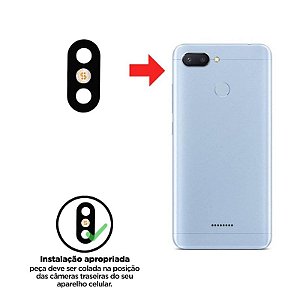Lente Da Camera Xiaomi Redmi 6 - 6A