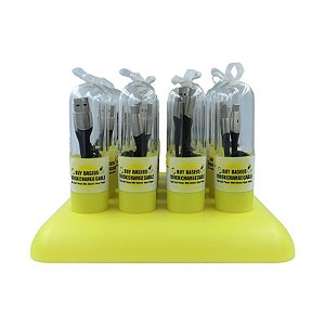 Pack 16 Cabos Usb + Tipo C Horizontal 1M 3A Baseus (Tzcatsp-A01)