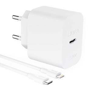 Kit Fonte Tipo C + Cabo Tipo C Para Lightning