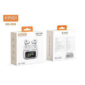 Fone De Ouvido Bluetooth 5.3 Som Premium C/ Monitor Touch + Anc Reducao De Ruido Ipx4 Kaidi Kd-7019