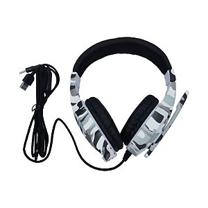 Fone Gamer Led Camuflado Para Pc Ps4 Xbox One Switch E Celular Bmax Bm218