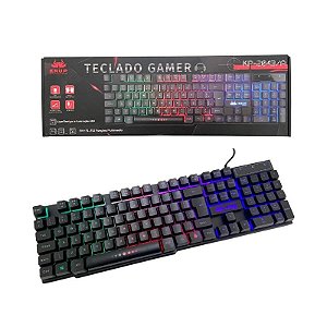 Teclado Gamer Led Semi Mecanico Knup Kp-2043/A