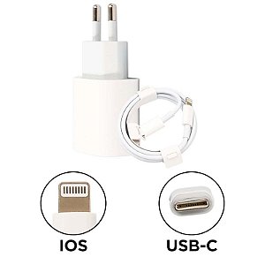 Cabo + Fonte Apple Ios Type C