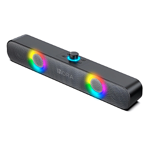 Caixa De Som Portatil Bluetooth Para Pc 2400Mah Sem Fio Rgb Suporte 3.5Mm Aux Tf 1Hora (Boc241N)