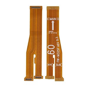 Flex Lcd E Placa Sub Samsung Galaxy M22 4G - M32 4G