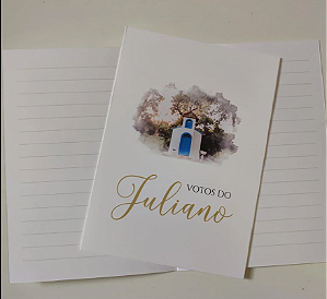 Cartão de Votos Noivos Aquarela Bellagi