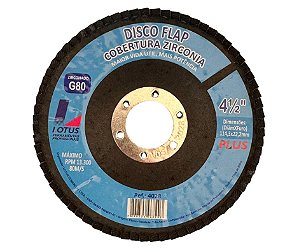 DISCO FLAP 4.1/2" ZIRCONIA 80