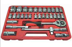 Jg 32 Soquete 1/2 Cb Força Crv Flex