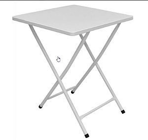 MESA AÇOMIX DOBRÁVEL AÇO 71x58x58 - BRANCO