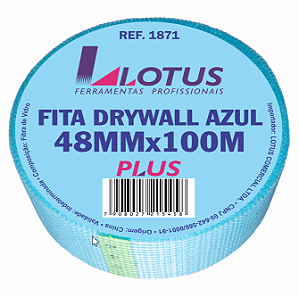 FITA DRYWALL AZUL 48mm X 100m