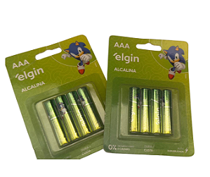 PILHA AAA ALCALINA C/ 4 UNIDADES