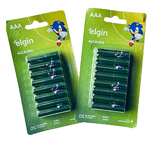 PILHA ALCALINA AAA 16 UN - ELGIN