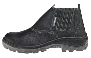 BOTINA DE SEGURANÇA BICO PVC RÍGIDO PRETA Nº 41 MARLUVAS