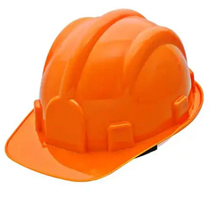 CAPACETE ABA FRONTAL LARANJA DELTA PLUS C/ CARNEIRA + JUGULAR