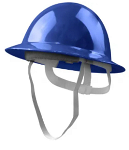 CAPACETE ABA TOTAL AZUL C/ CARNEIRA + JUGULAR