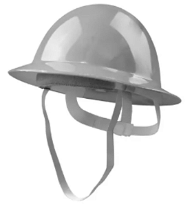 CAPACETE ABA TOTAL CINZA C/ CARNEIRA + JUGULAR