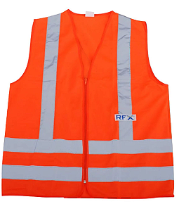 COLETE REFLETIVO LARANJA TAMANHO ÚNICO