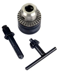 KIT MANDRIL C/CHAVE 1/2 +ADAPT. SDS PLUS 13MM