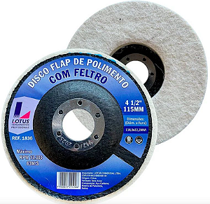 DISCO POLIMENTO 115MM COM FELTRO