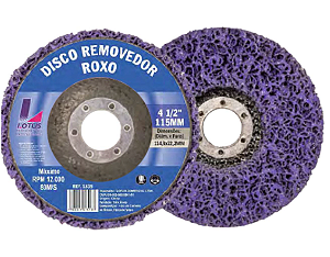 DISCO REMOVEDOR 115MM ROXO PLUS