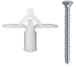 BUCHA GESSO DRYWALL 6MM C/ PARAFUSO 4X40MM C/50