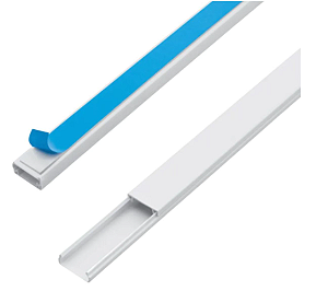 CANALETA SISTEMA X BRANCA 10X10X2000 C/ ADESIVO AUTOCOLANTE