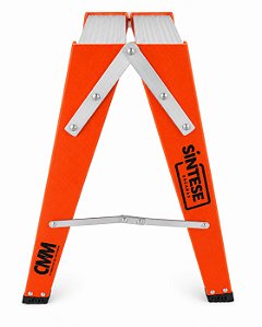 Escada De Fibra Tesoura Acesso Duplo 3 Degraus Síntese