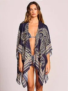 Kimono Estampado Costa Azul