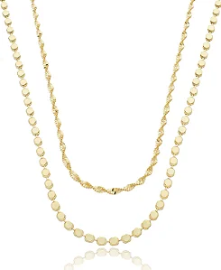 Mix de Colares Minimal Banhado a Ouro